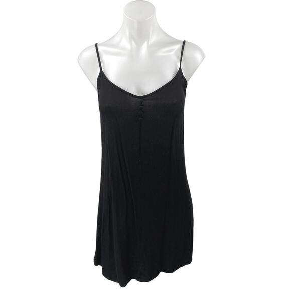 MNG Mango Women's Black Sleeveless Cami Camisole Mini Tank Slip Dress Size 4 - Picture 1 of 4